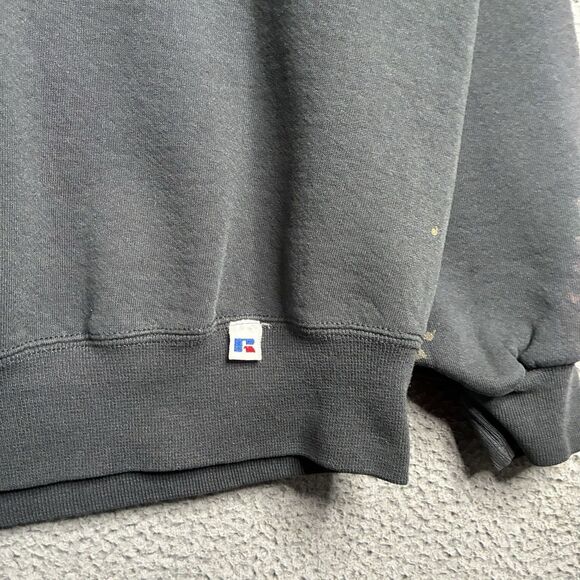 Vintage Russell Athletic Sweatshirt Mens XL Black Crewneck Fleece USA Made - Picture 11 of 15